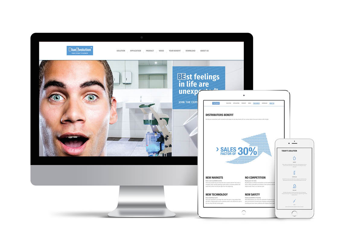 Responsive Website für BlueEvolution 