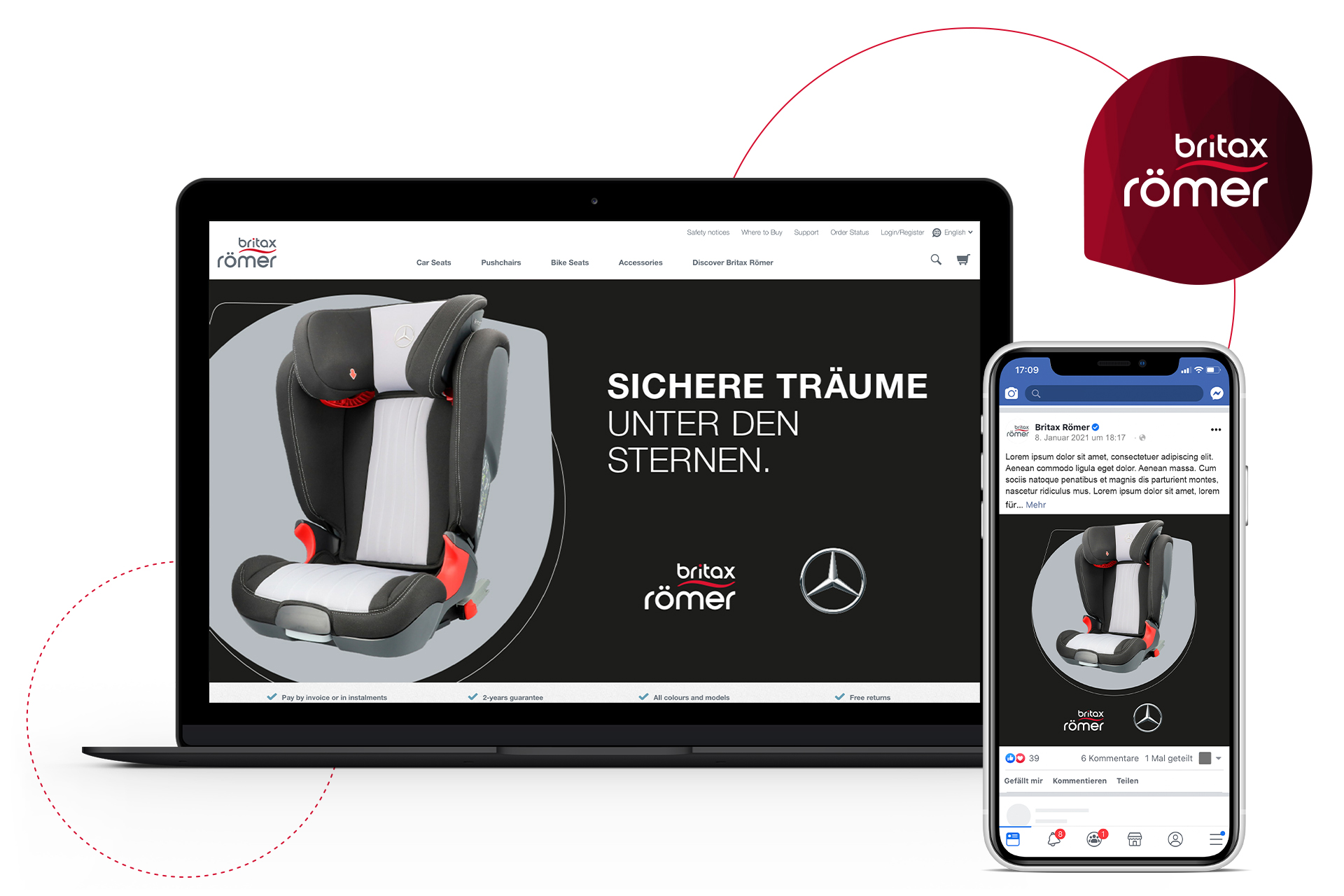 Britax Römer Mercedes Benz AMG Landingpage