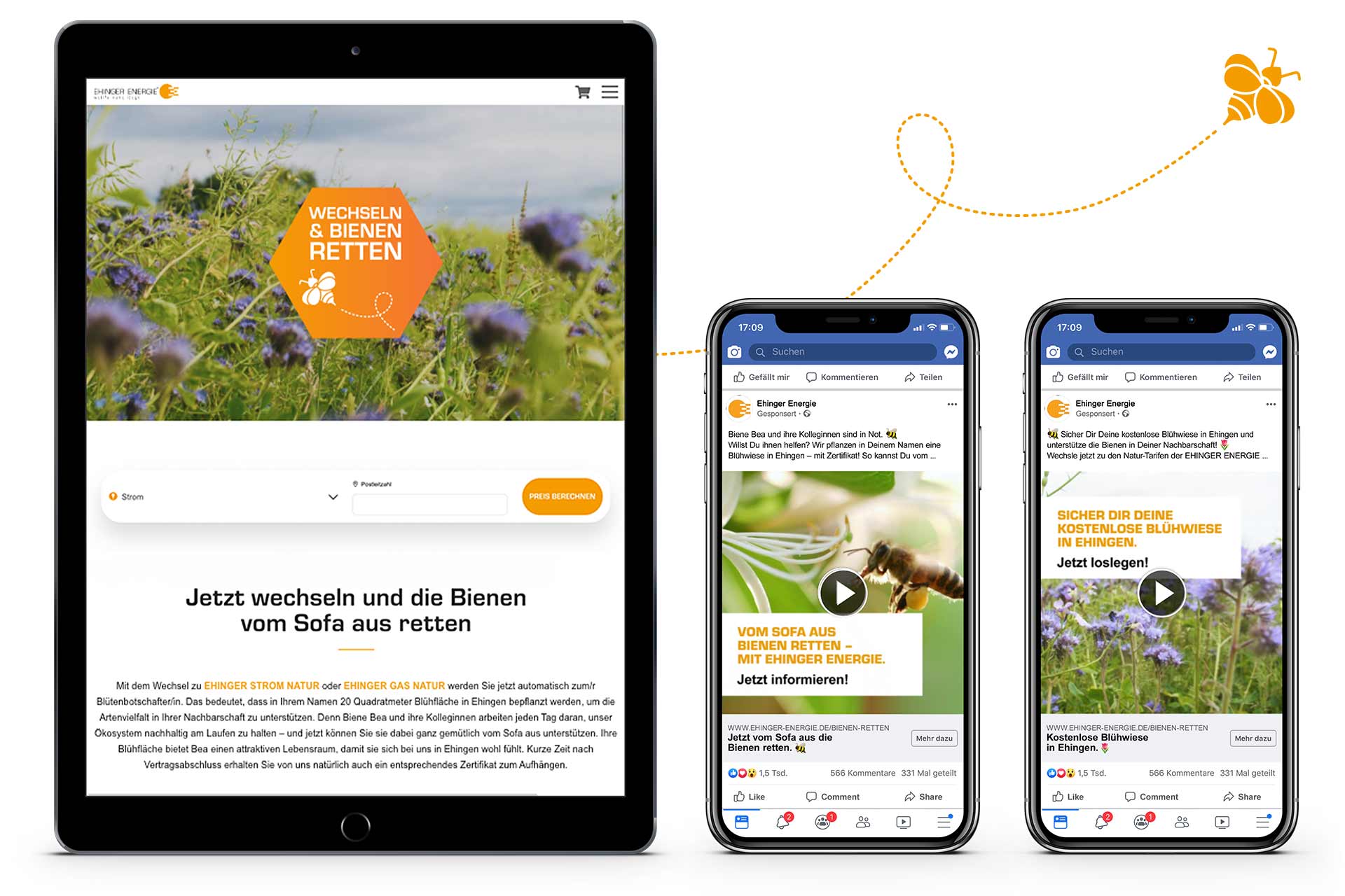 Landingpage Ehinger Energie