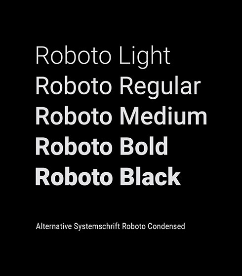Roboto: häberles Systemschrift