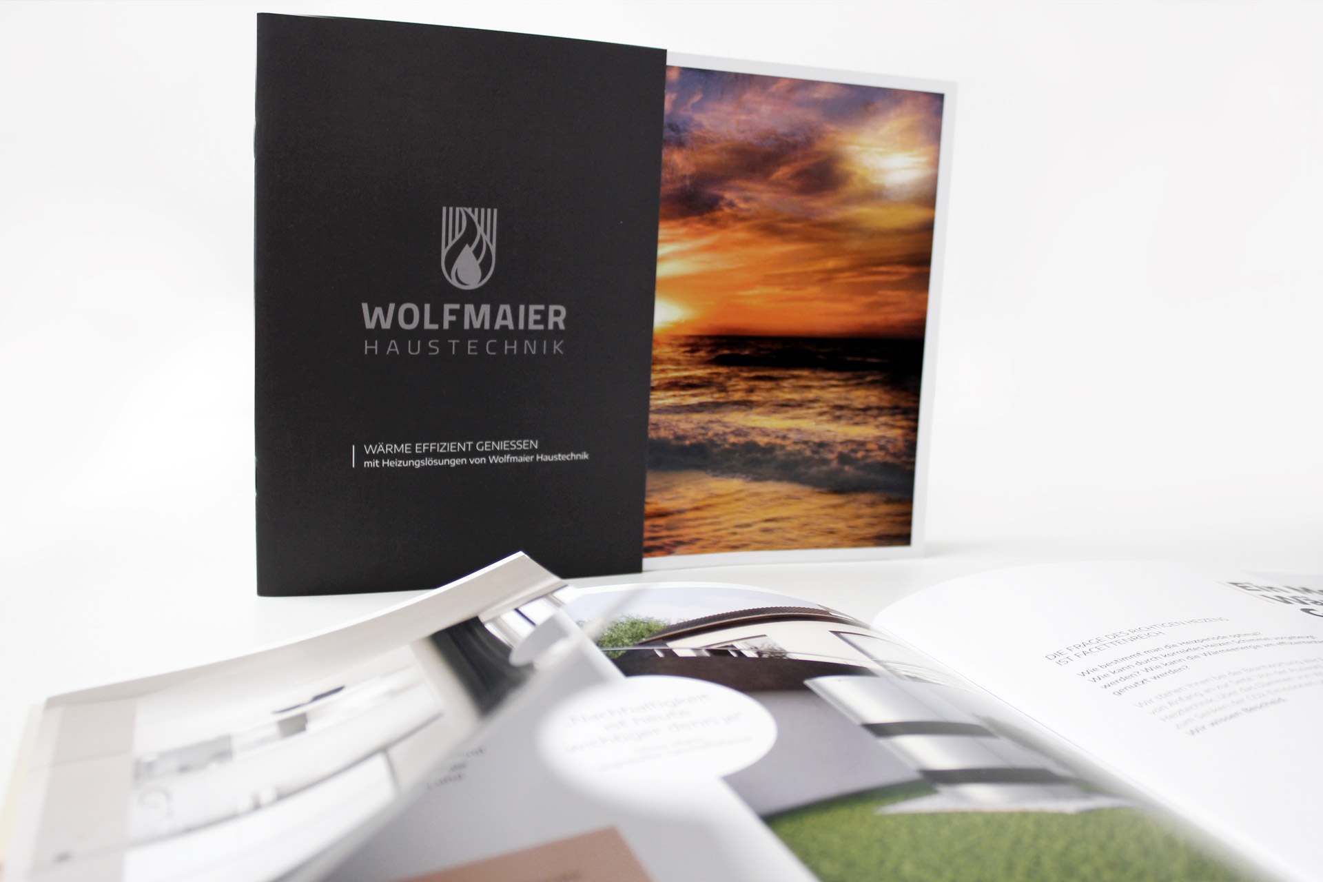 Wolfmaier Haustechnik Imagebroschüre