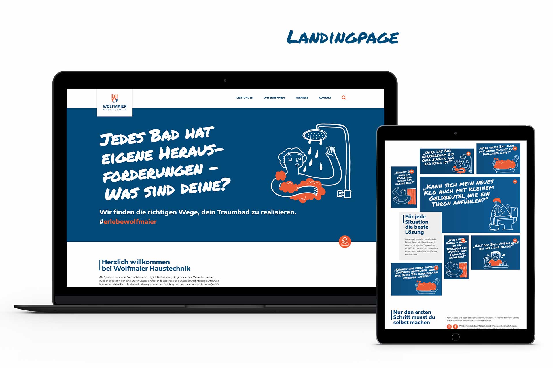 Landingpage Wolfmaier Kampagne