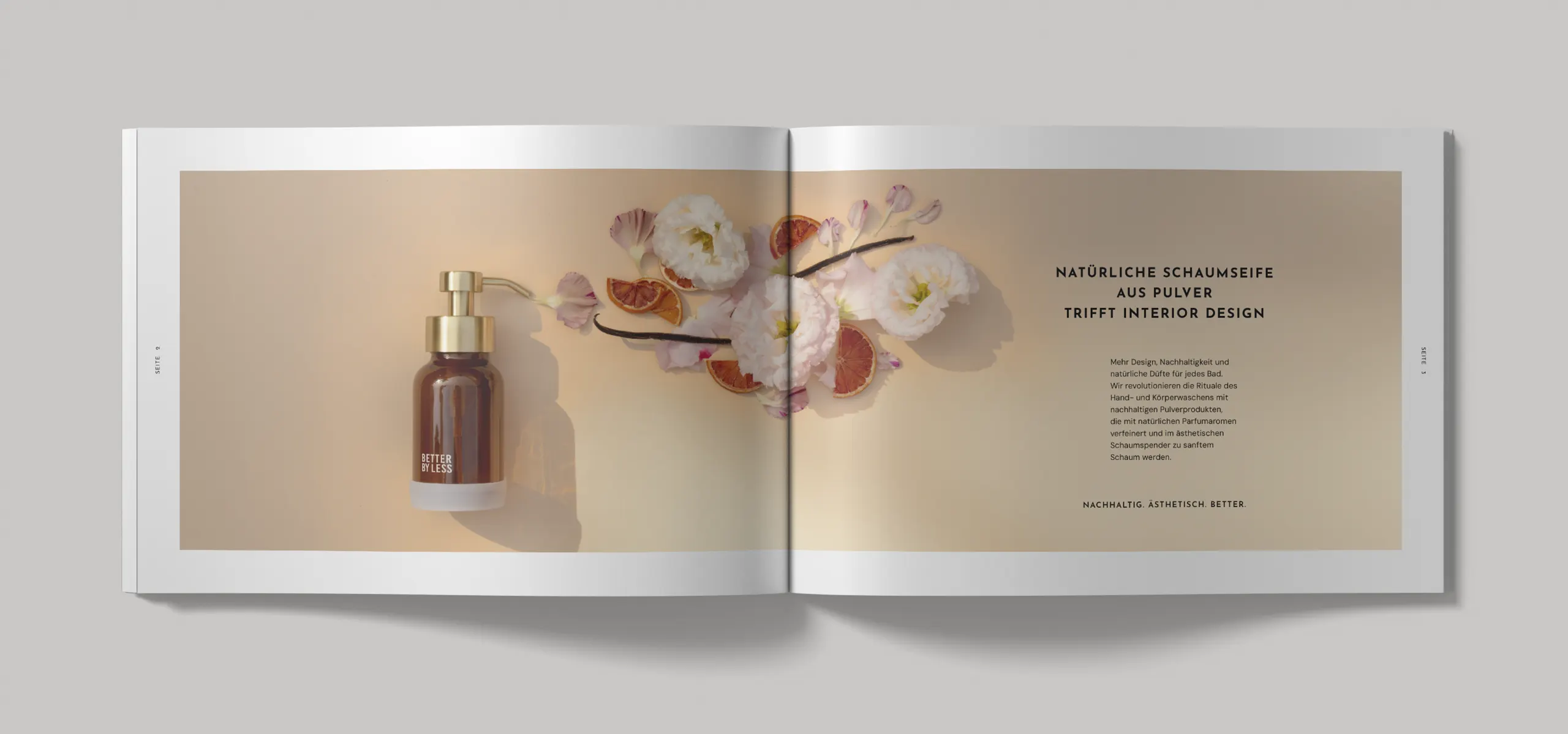 hejrockit-betterbyless-brandbook-d02-1 Better by Less Brandbook mit Produktinszenierung für natürliche Schaumsseife