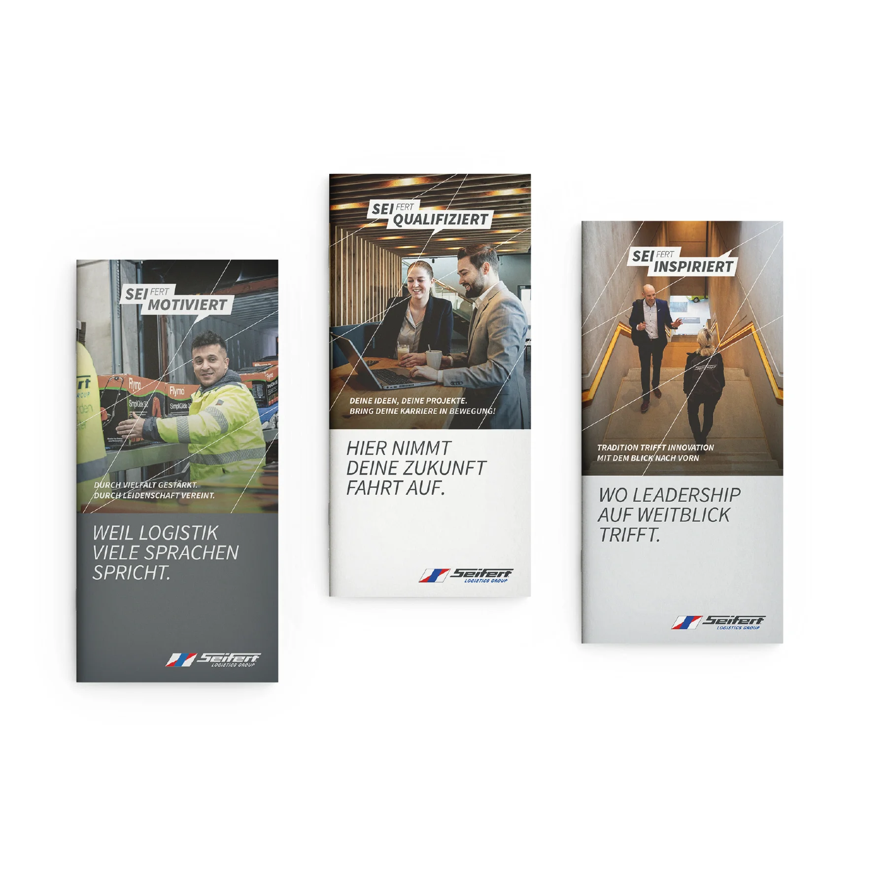 Seifert Employer Branding Kampagne mit Recruiting-Motiven für Mitarbeitende, Fachkräfte und Führungskräfte